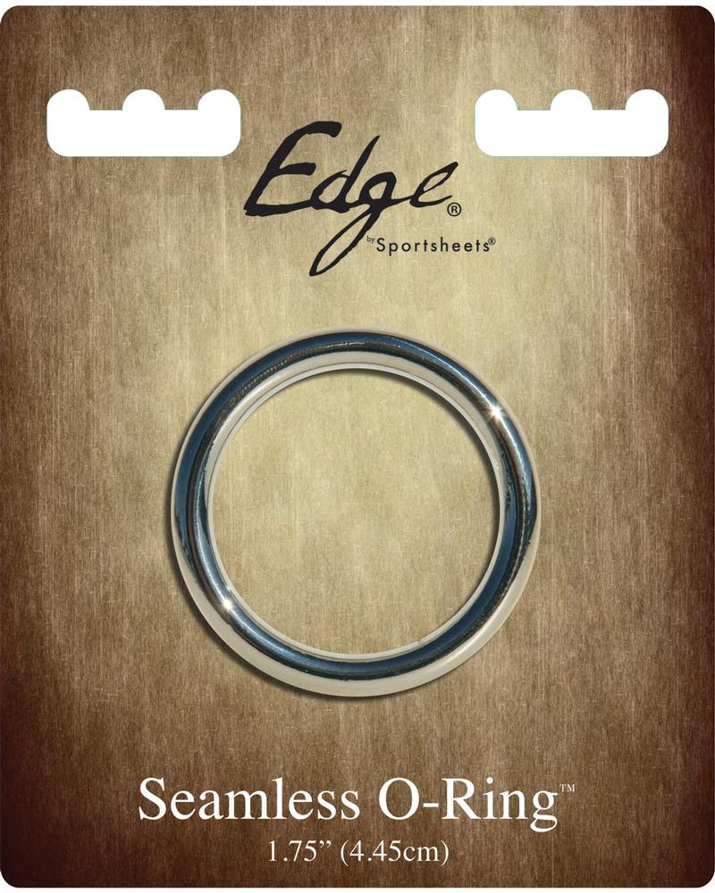 Edge Seamless O-Ring Metal Cockring Silver 1.75 Inch Diameter