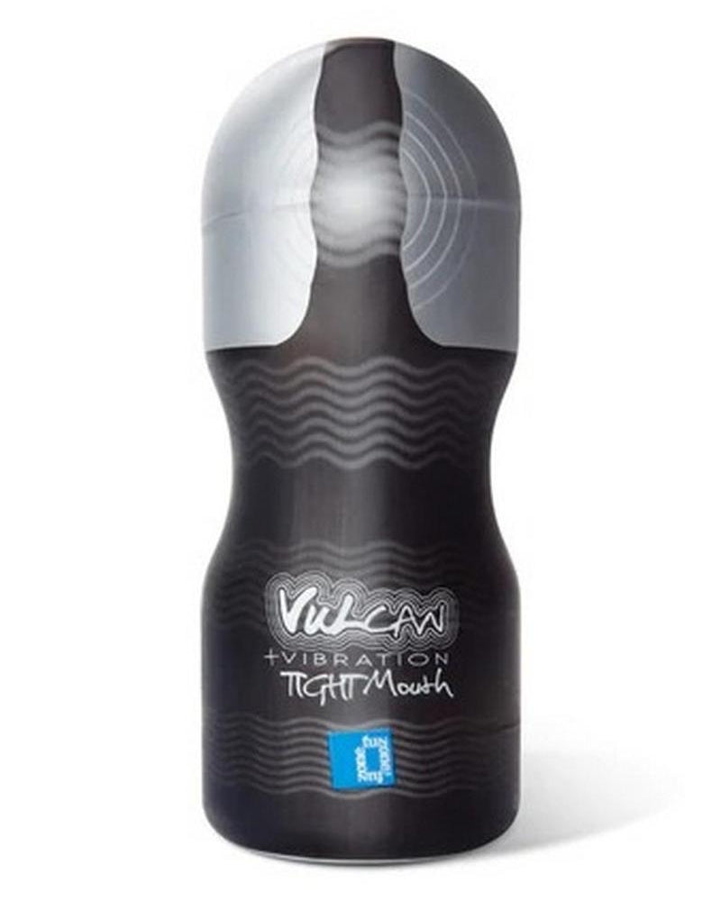 Masturbador masculino con boca estrecha y vibración Vulcan