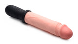 "8x Auto Pounder Vibrating and Thrusting Dildo With Handle - Flesh MS-AG360-FLESH"