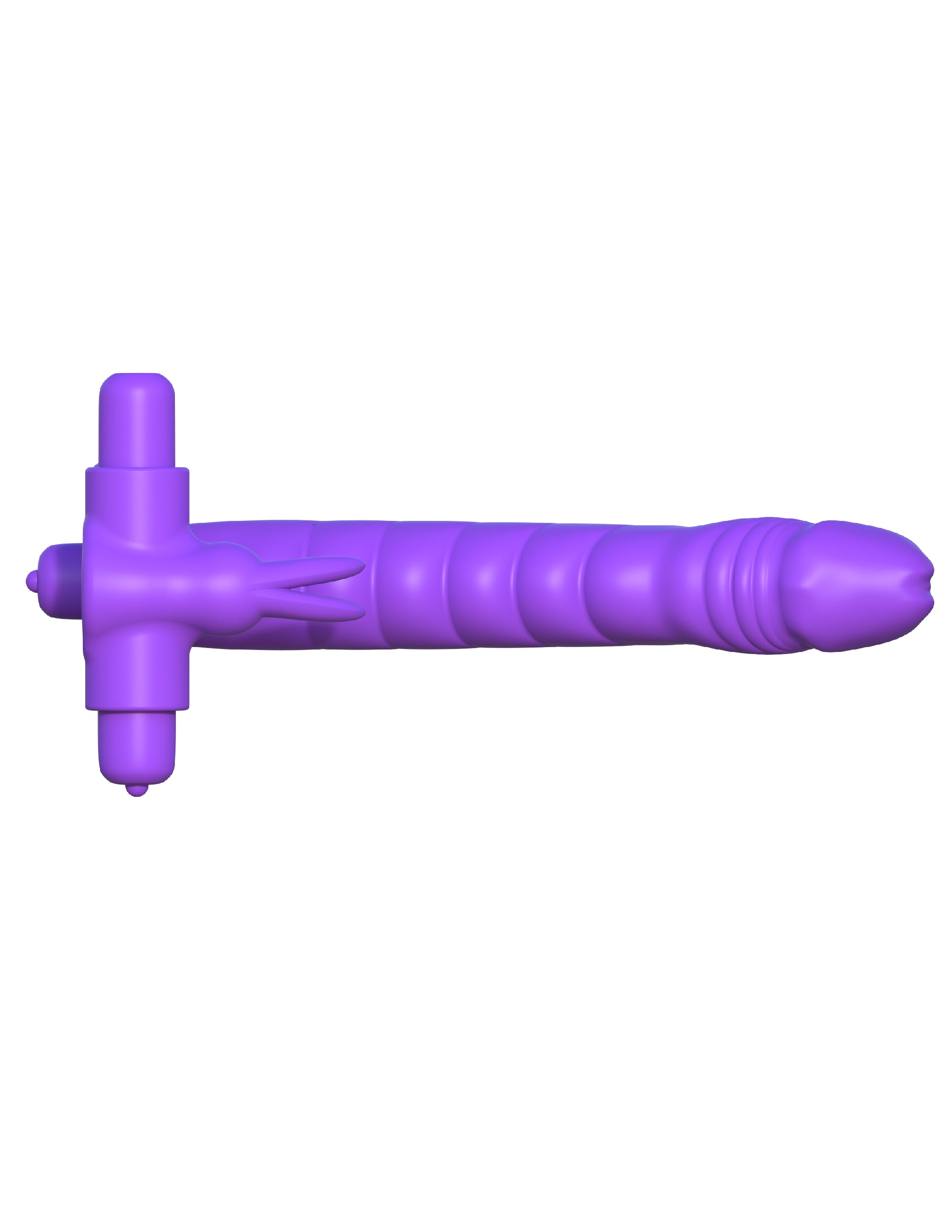 "Fantasy C-Ringz Silicone Double Penetrator Rabbit - Purple PD5819-12"