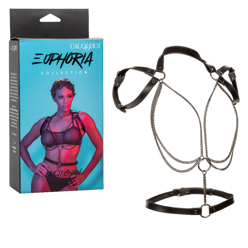 "Euphoria Collection Multi Chain Halter - Black SE3101253"