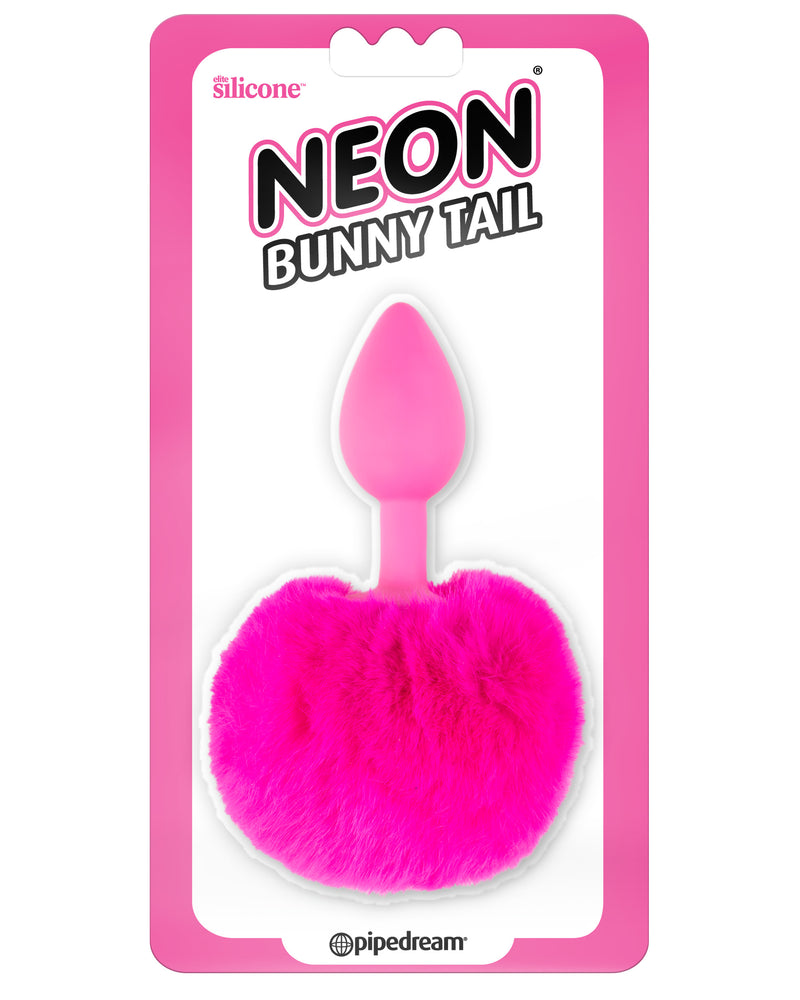 Neon Bunny Tail - Pink