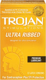 "Trojan Stimulations Ulta Ribbed - 12 Pack TJ94752"