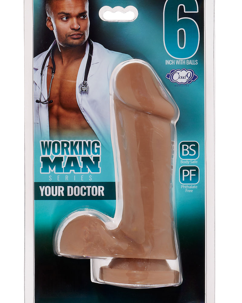 Cloud 9 Working Man 6 Inch With Balls - Your Doctor - Tan