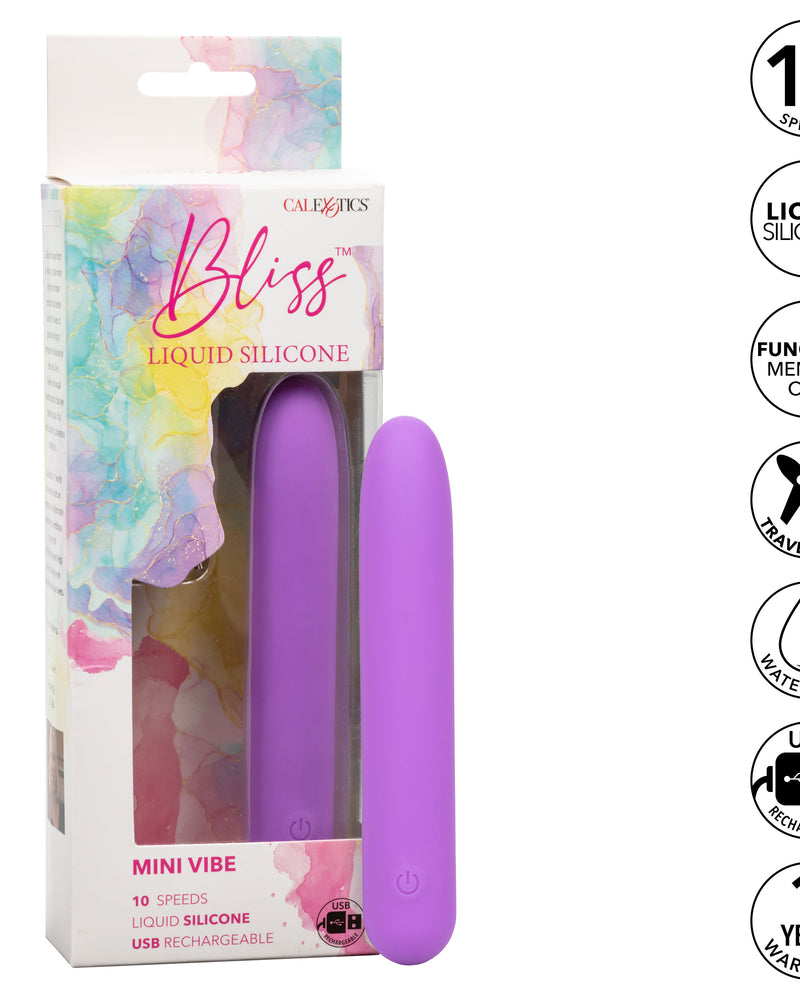"Bliss Liquid Silicone Mini G Vibe - Purple SE0569053"