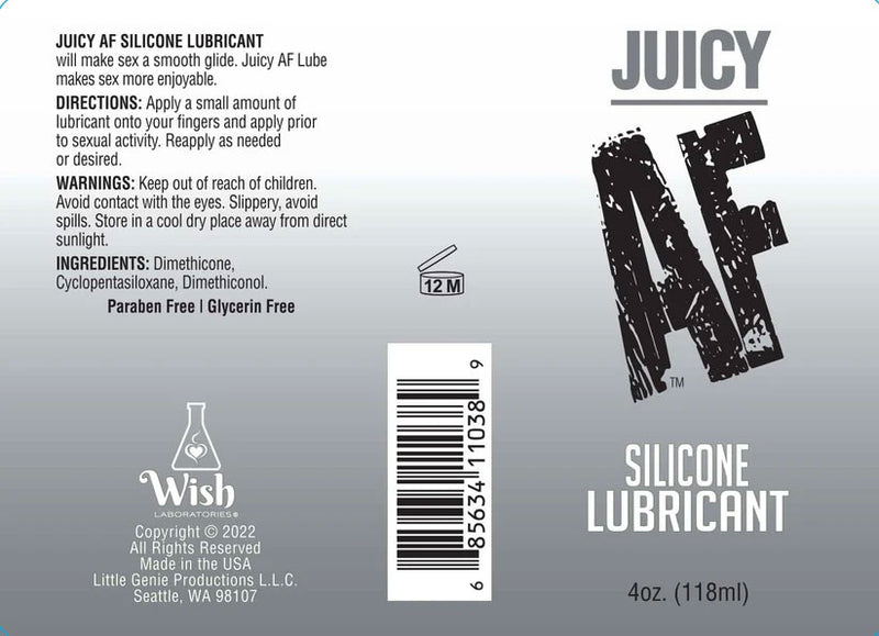 Juicy Af Silicone Lubricant 10 ml - Pop Display of 65