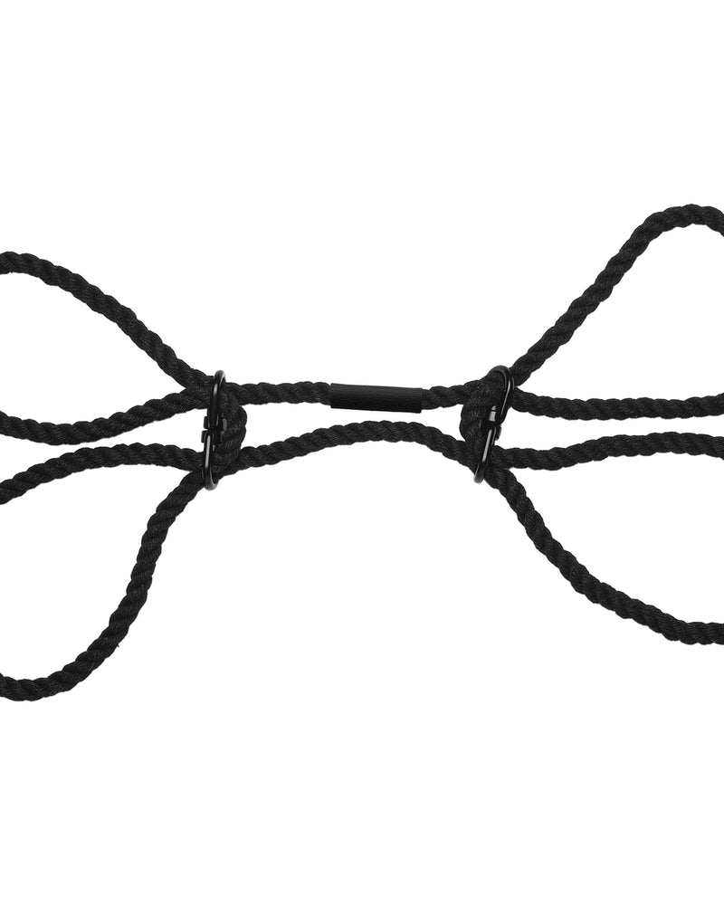 Merci - Restrain - 6mm Hemp Wrist or Ankle Cuffs - Black