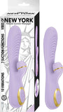 "Vibes of New York Ribbed Suction Massager - Lavender NW2914-2"
