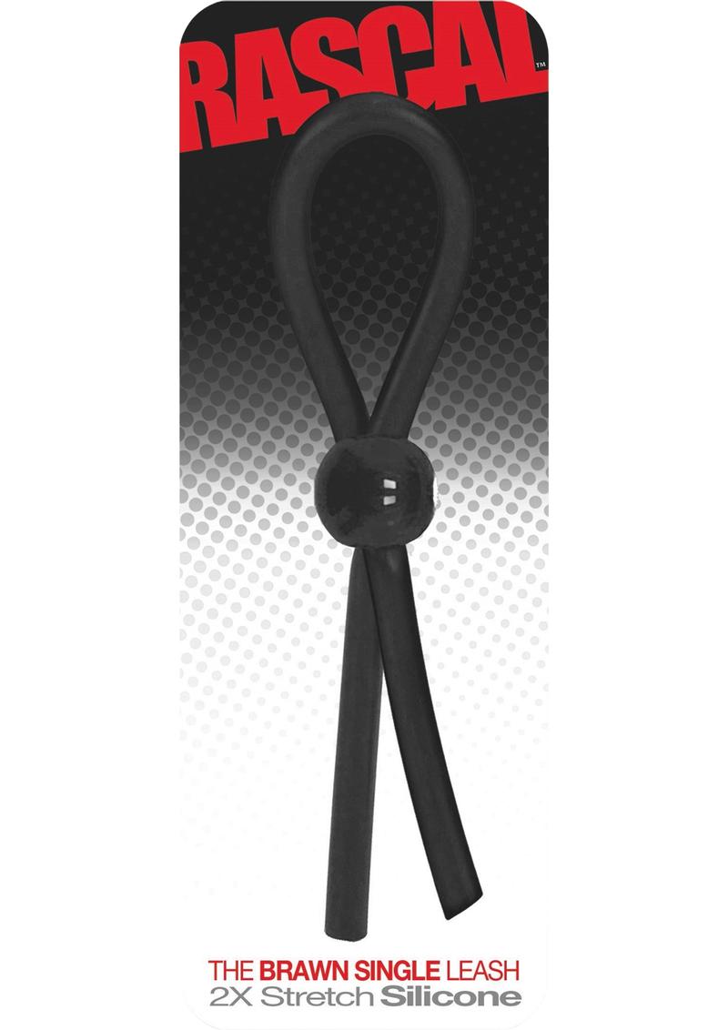 Rascal The Brawn Single Leash Silicone Black