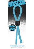 Rascal The Brawn Single Leash Glow Silicone Blue