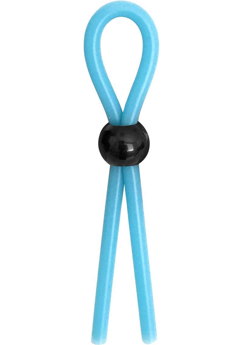 Rascal The Brawn Single Leash Glow Silicone Blue