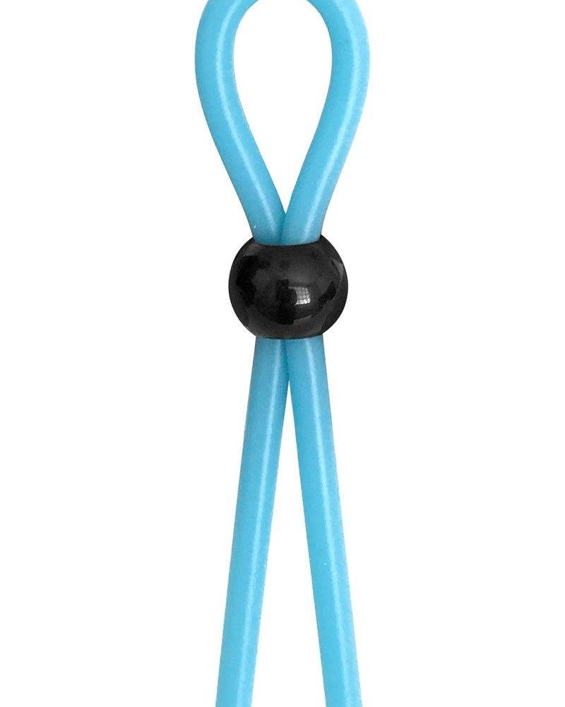 Rascal The Brawn Single Leash Glow Silicone Blue