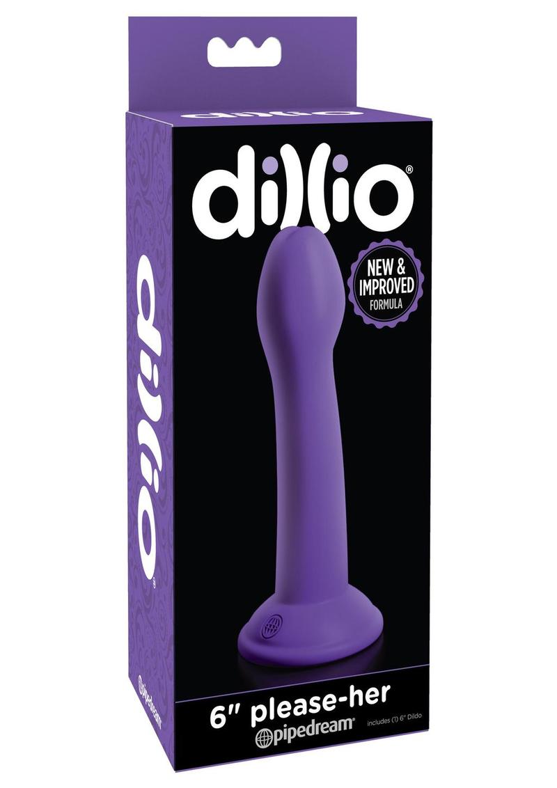 Dillio Please-Her Dildo Purple 6 Inch