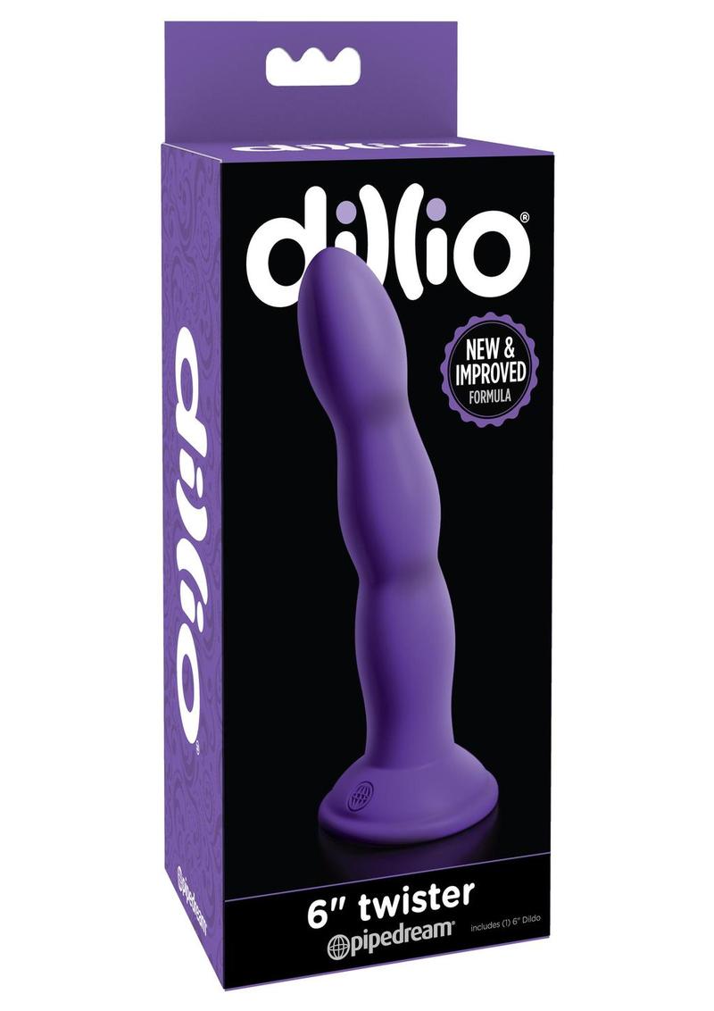 Dillio Twister Dildo Purple 6 Inch