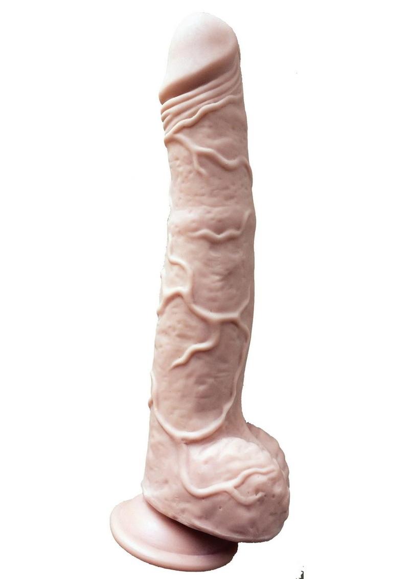 Skinsations Cocksaurus Dildo Silicone Flesh 11 Inch