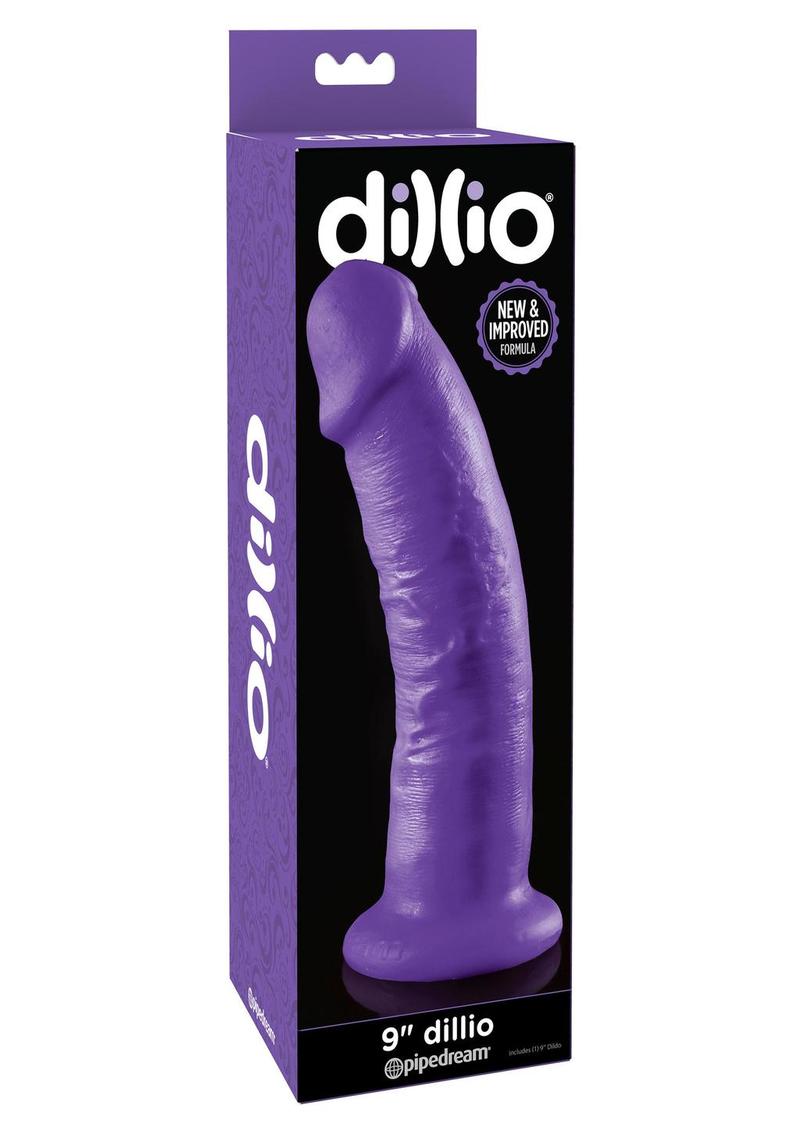 Dillio Realistic Dildo Purple 9 Inches