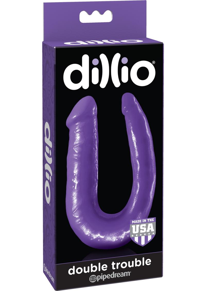 Dillio Double Trouble Dildo Purple