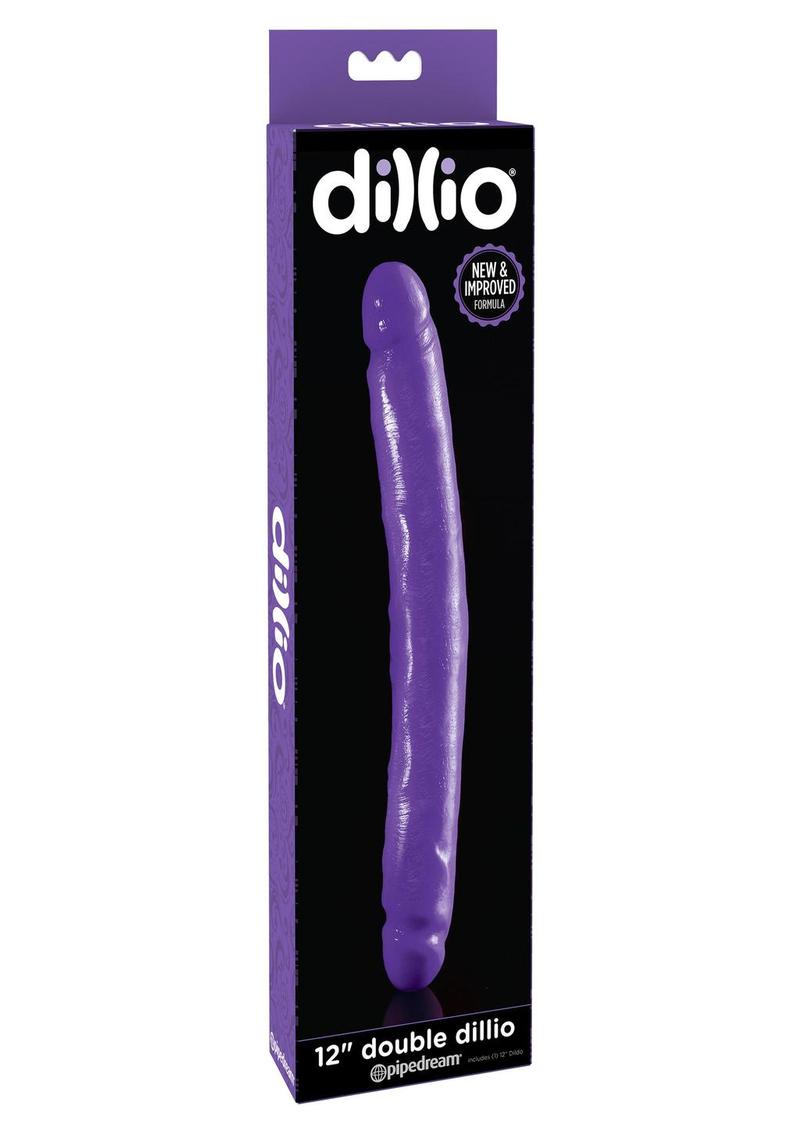 Dillio Double Dillio Dong Purple 12 Inches