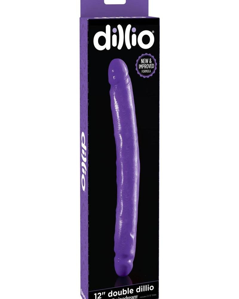 Dillio Double Dillio Dong Purple 12 Inches