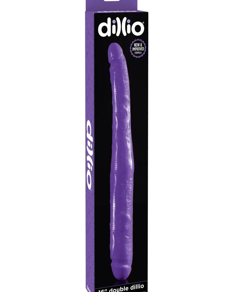 Dillio Double Dillio Dong Purple 16 Inches