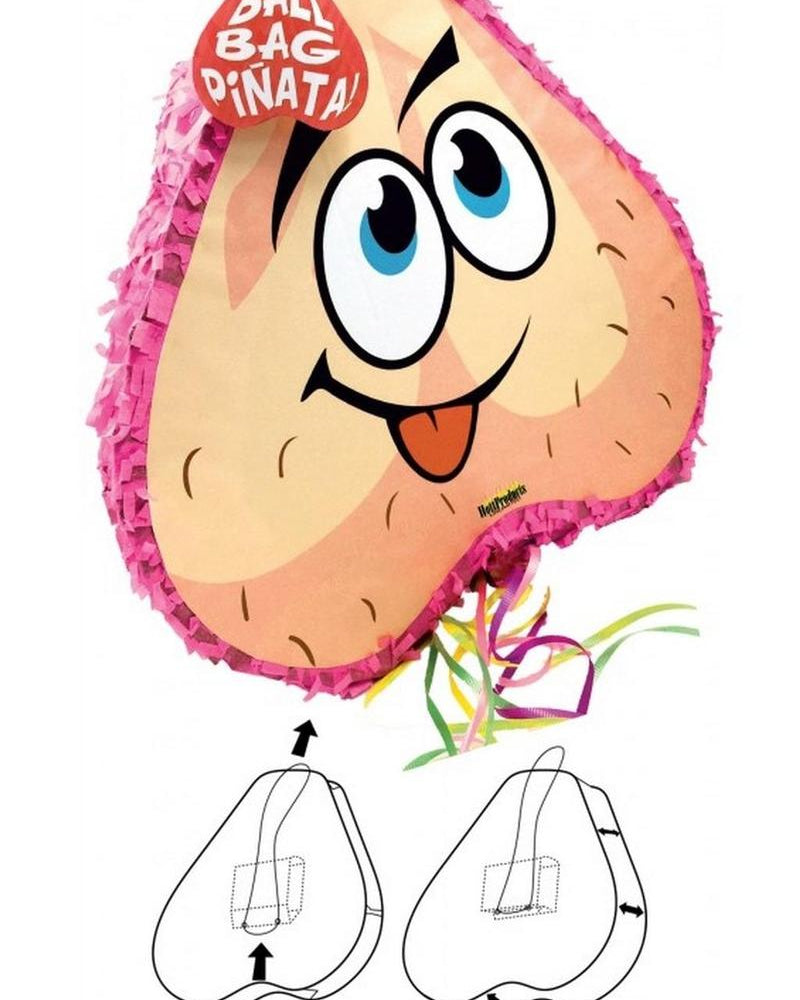 Bolsa de bolas piñata rosa