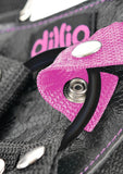 Dillio Strap-On Suspender Harness Set With Silicone Dong Pink 7 Inch