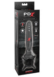 PDX Elite Vibrating Roto-Sucker Silicone Masturbator Black