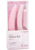 Inspire Silicone Vibrating Dilator Kit Waterproof Pink 3 Piece Set