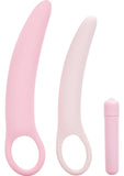 Inspire Silicone Vibrating Dilator Kit Waterproof Pink 3 Piece Set