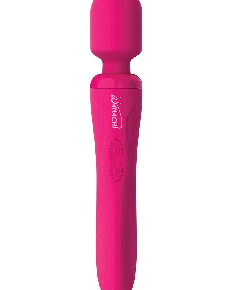 Masajeador de silicona Wanachi Body Recharger resistente a la ducha, color rosa
