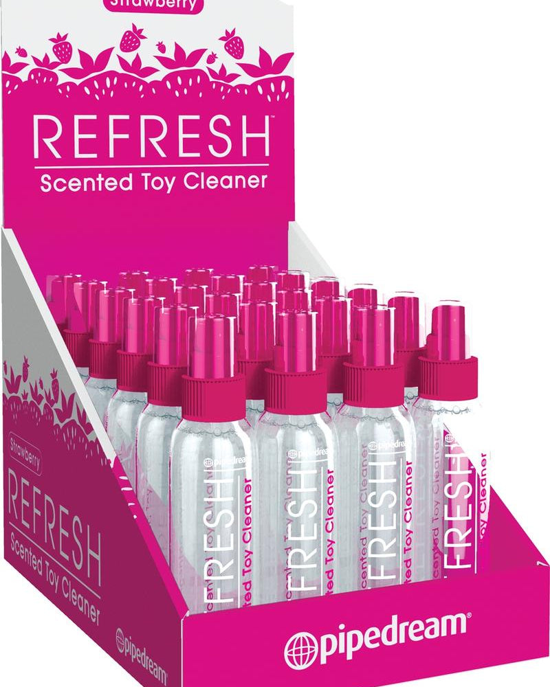 Limpiador de juguetes Fresa 4oz 24/ Disp (disco)