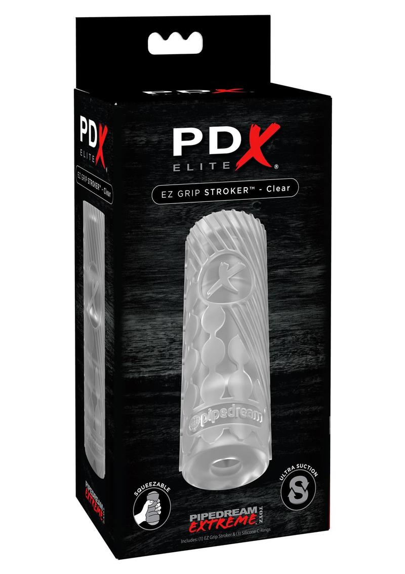 Masturbador PDX Elite EZ Grip transparente