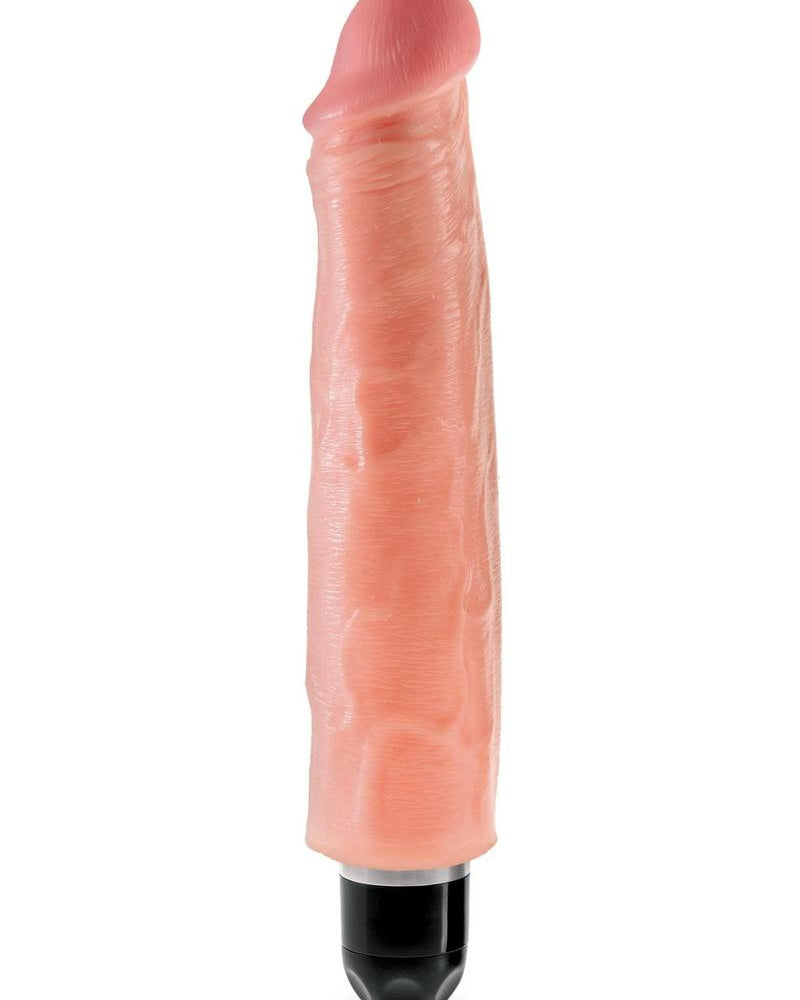 King Cock Vibrating Stiffy Realistic Dildo Waterproof Flesh 7 Inch