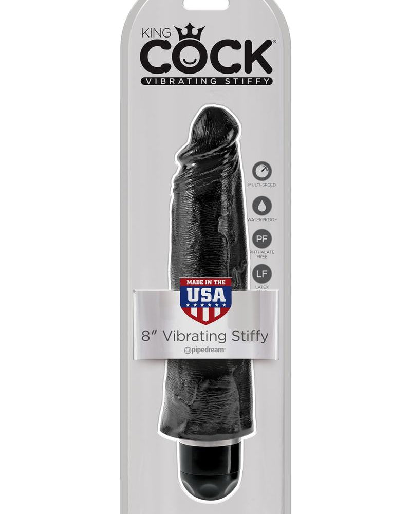 King Cock vibrador rígido negro
