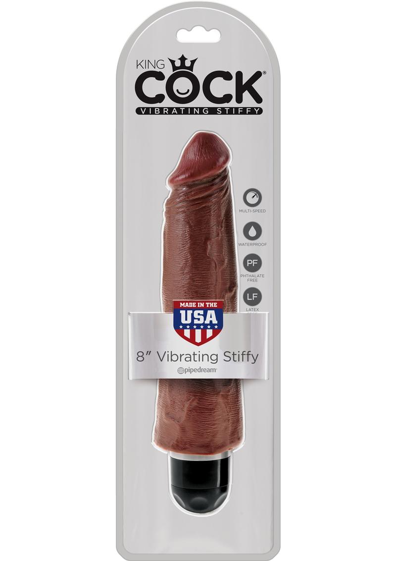 King Cock Vibrating Stiffy Brown