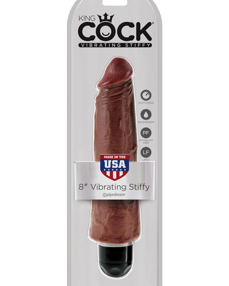 King Cock vibrador rígido marrón