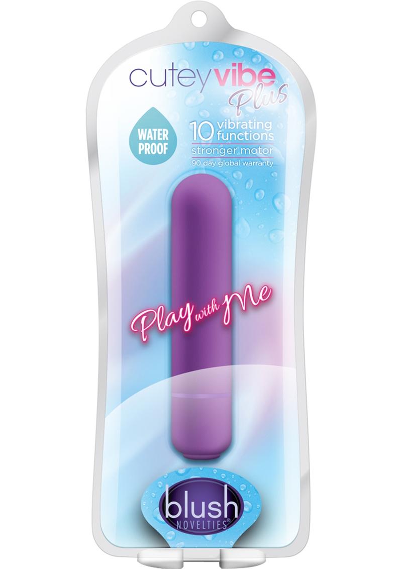 Play With Me - Vibrador bala impermeable de 3,5 pulgadas, color morado