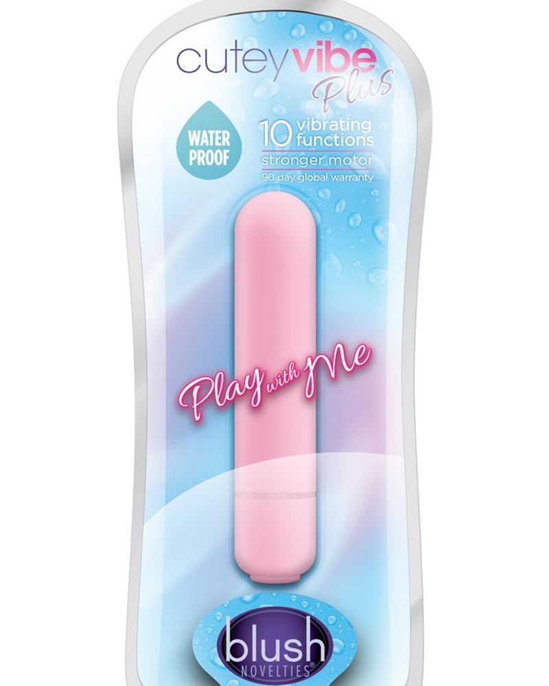 Play With Me - Vibrador bala impermeable de 3,5 pulgadas, color rosa