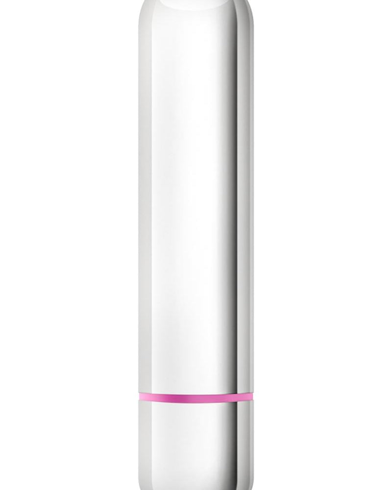 Vibrador Play With Me Cutey Plus Bullet resistente al agua, color plateado, 3,5 pulgadas