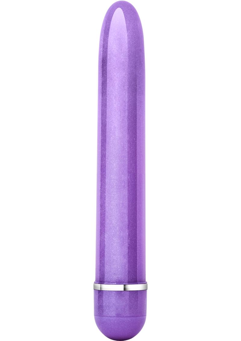 Vibrador Sexy Things Slimline Multispeed resistente al agua, morado, 7 pulgadas