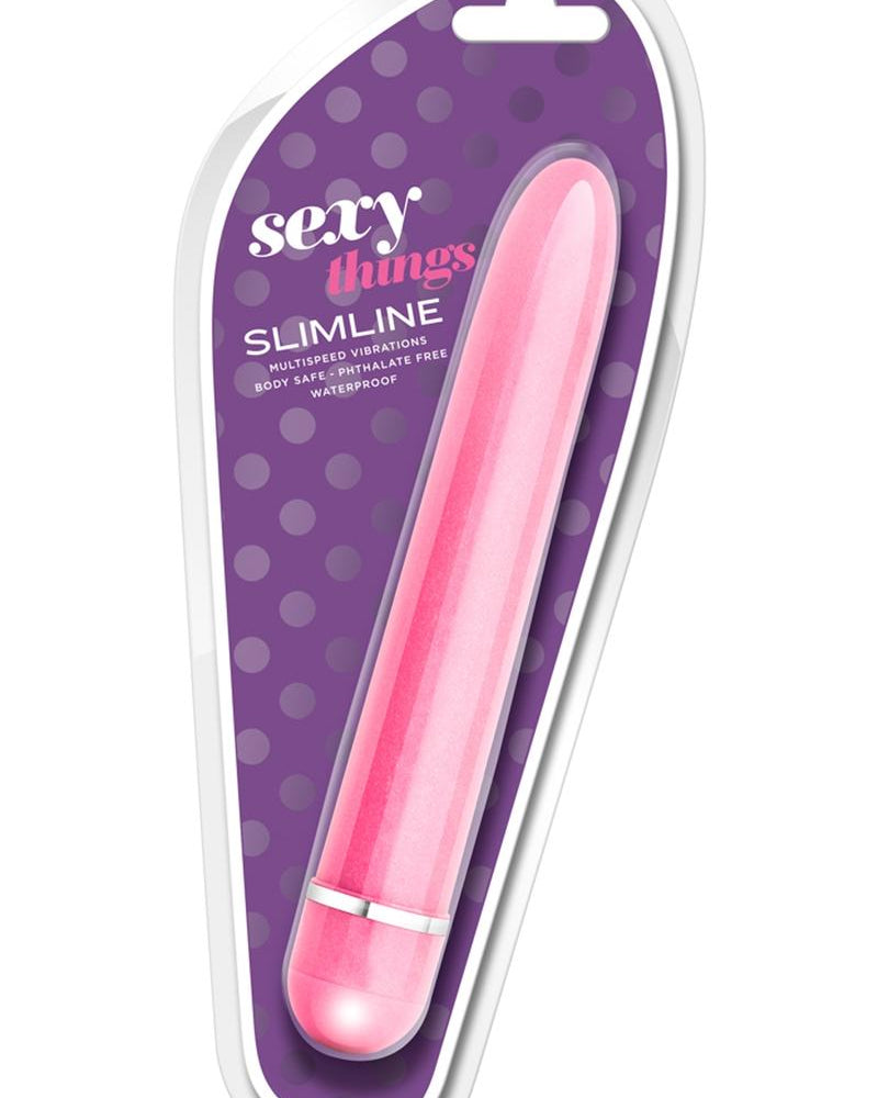 Sexy Things - Slimline Multispeed Vibrator Waterproof - Pink/Purple/White