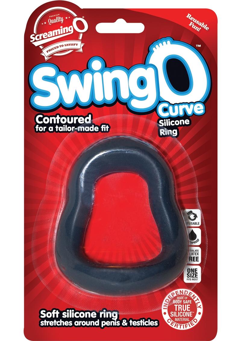 Anillo para el pene de silicona SwingO Curve gris