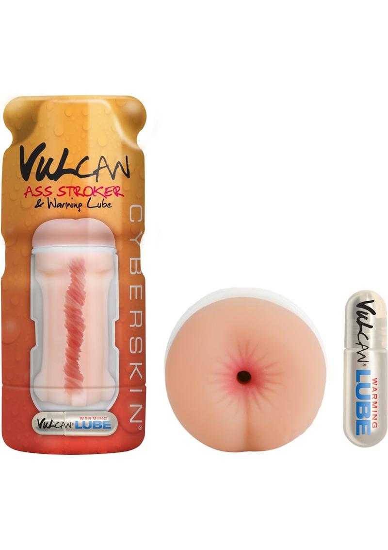 Cyberskin Vulcan Ass Stroker and Lube