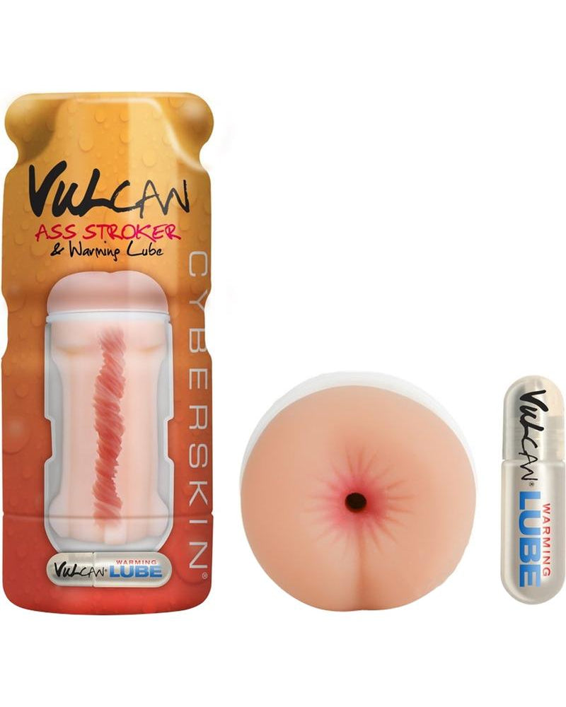 Cyberskin Vulcan Ass Stroker and Lube
