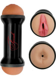 Cyberskin Farrah`s Double Stroker Masturbator 8.25 Inch