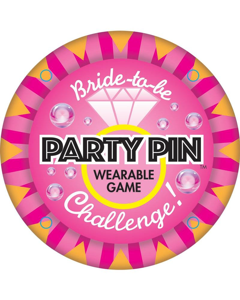 Juego de fiesta portátil con pin de novia para la fiesta