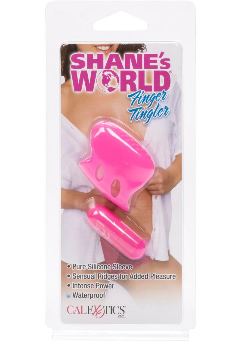 Mini masajeador de silicona para dedos Shane`s World, resistente al agua, color rosa