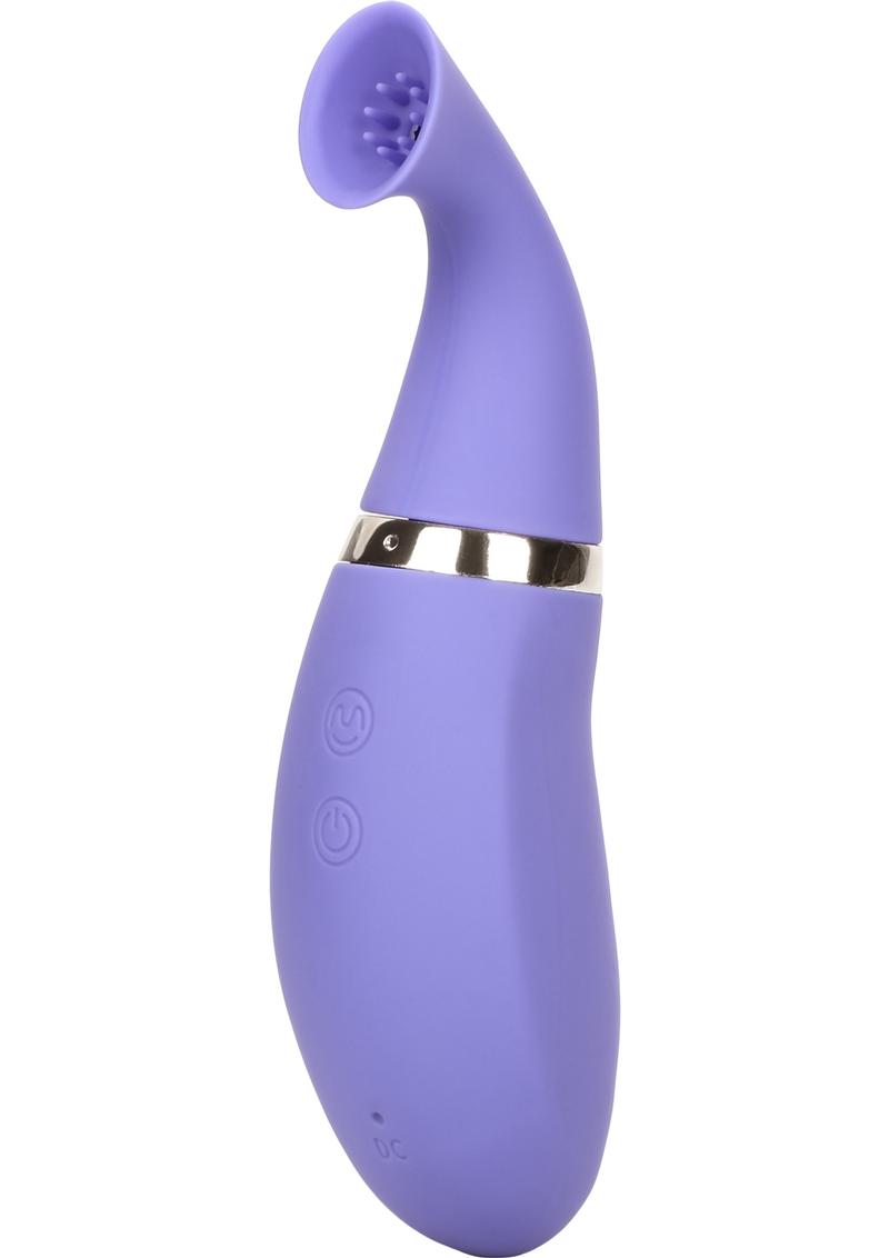 Bomba de clítoris de silicona recargable impermeable púrpura