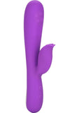 Embrace Swirl Silicone Massager With Pleasure Balls Waterproof Purple