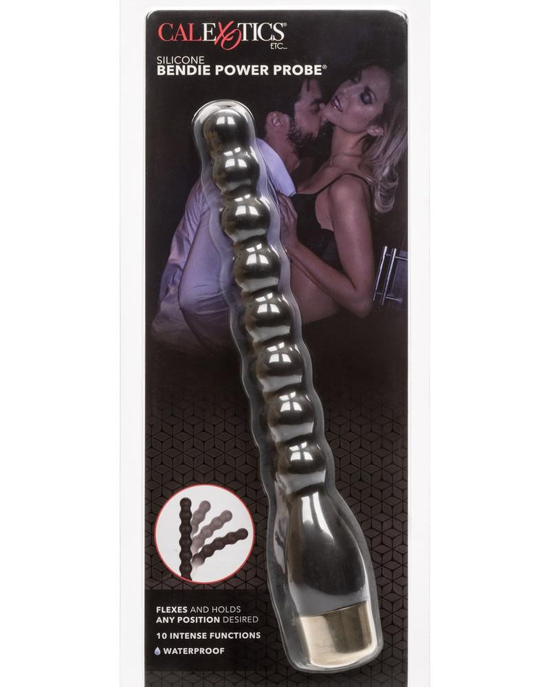 Sonda anal de silicona Bendie Power Probe, resistente al agua, color negro